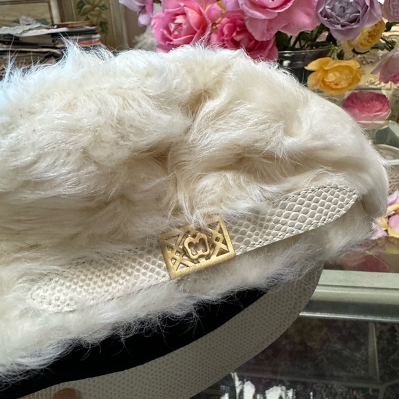 NWOT Eric Javits lamb fur leather cap - Picture 4 of 12